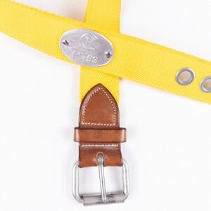 Vintage CP93 Ralph Lauren Polo Belt Mens 36 Leather Sailing Preppy